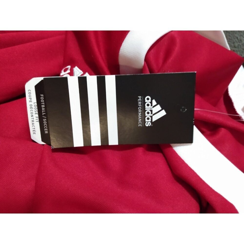 NWT Men's Adidas Climalite Long Sleeve Soccer Jersey Shirt XL Loose Fit - Picture 4 of 6